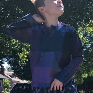 Kids Baja Hoodie / California Woven Cotton Plaid